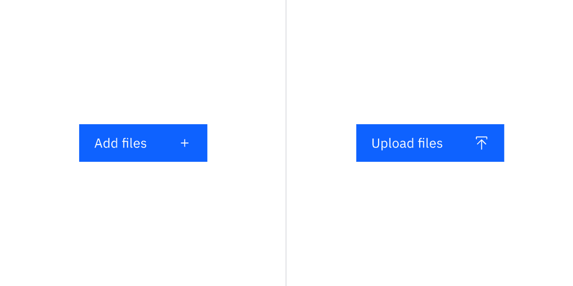 File uploader button using an icon